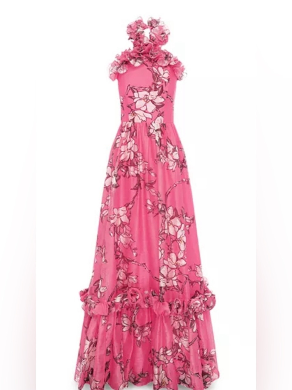 Leo Lin Isabelle Ruffled Halterneck Gown  (AU 8 / US 4)